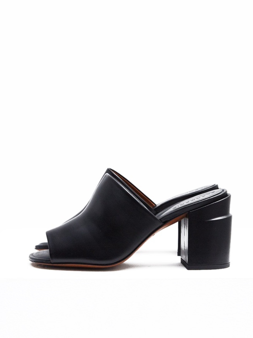 Robert Clergerie Allegria Black Leather Mule RC 39 US 8.5 NWT